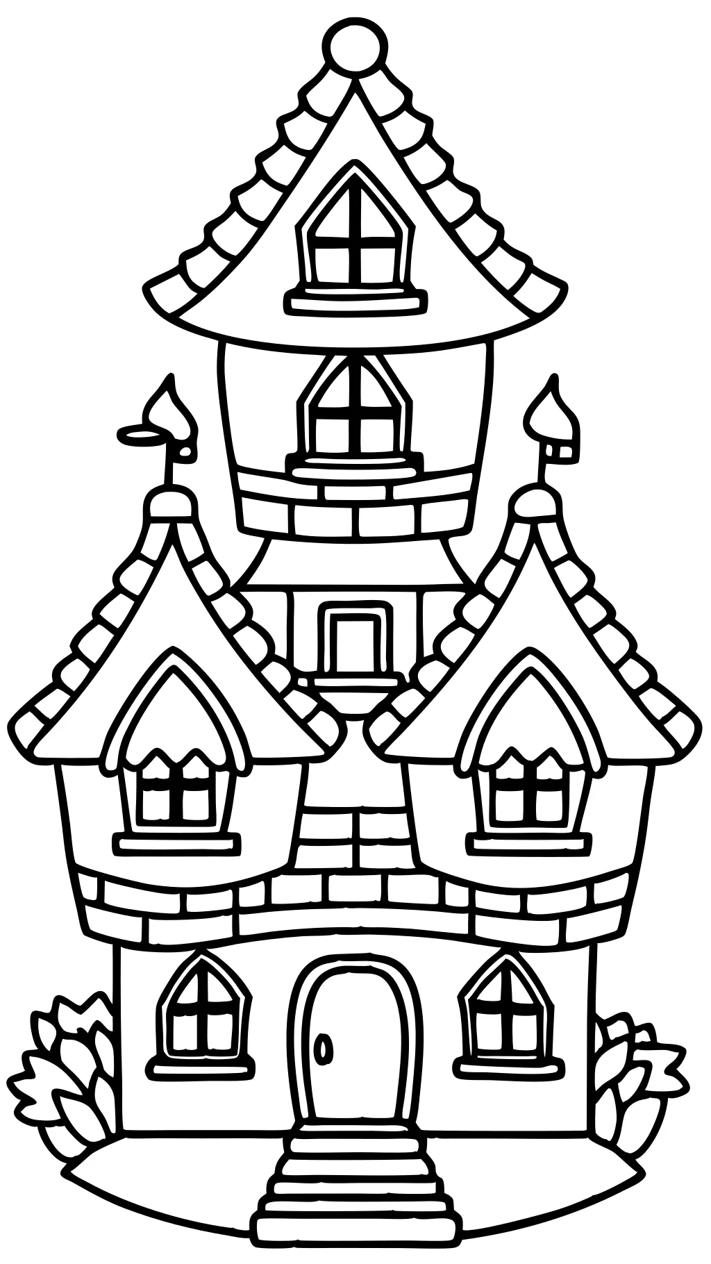 coloring pages of houses